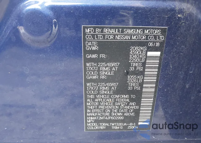 KNMAT2MT4JP602999: 42343196