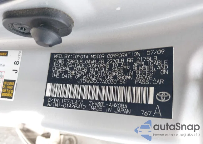 JTDKN3DU7A0030154: 42343336