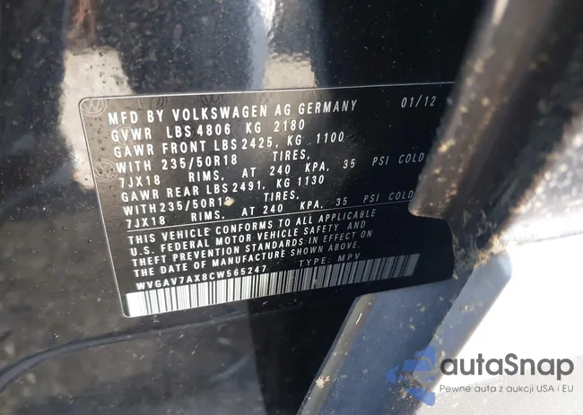 WVGAV7AX8CW565247: 42343399