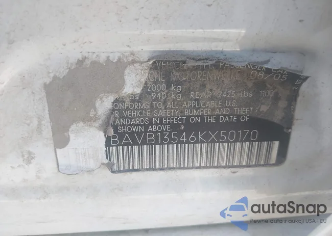 WBAVB13546KX50170: 42343452