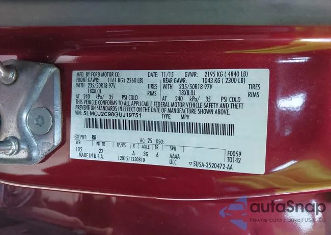 5LMCJ2C98GUJ19751: 42343559