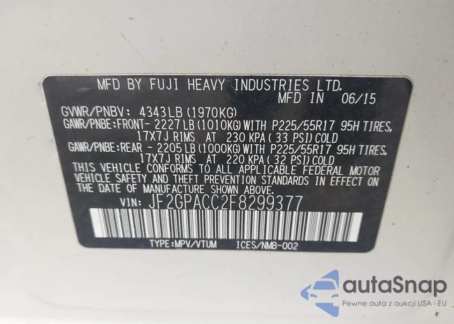 JF2GPACC2F8299377: 42343736