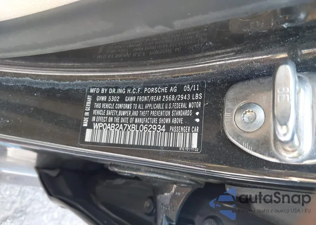 WP0AB2A7XBL062934: 42342981