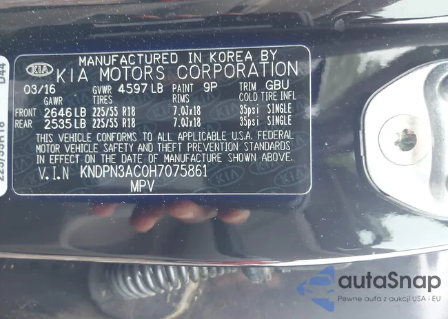 KNDPN3AC0H7075861: 42343034