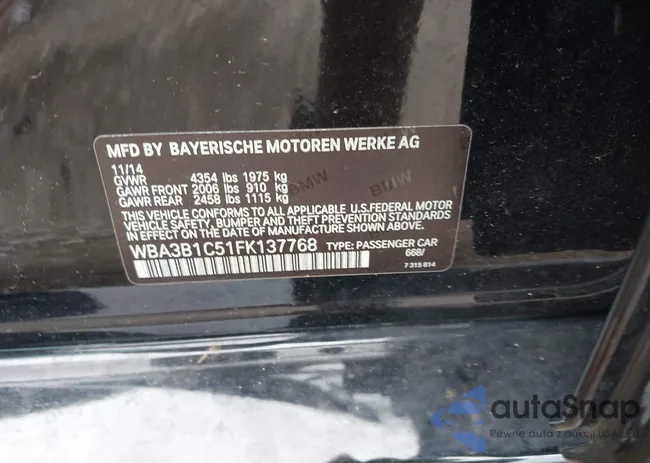 WBA3B1C51FK137768: 42343065