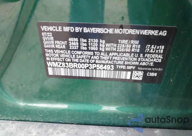 WMZ83BR00P3P56493: 42344657