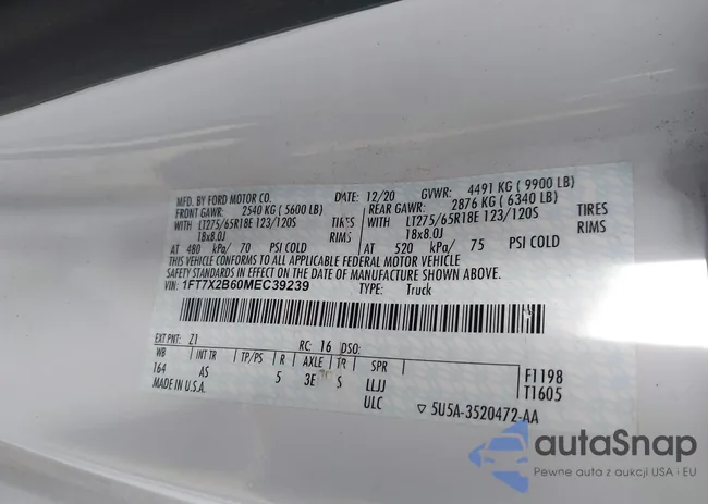 1FT7X2B60MEC39239: 42344685