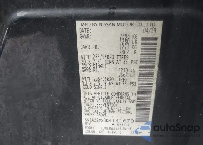 5N1AZ2MS3KN131670: 42344741