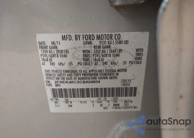 2FMDK4KC5CBA04604: 42343845