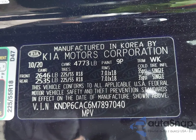 KNDP6CAC6M7897040: 42343950