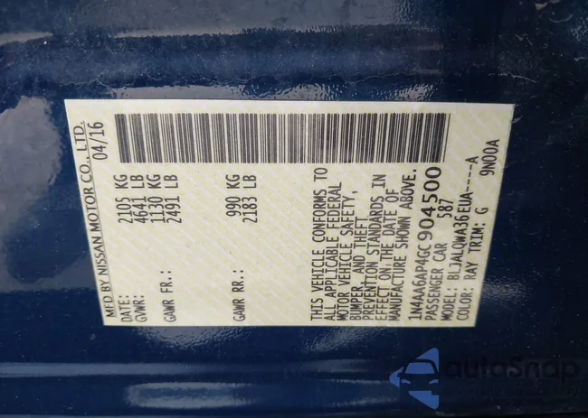 1N4AA6AP4GC904500: 42344023