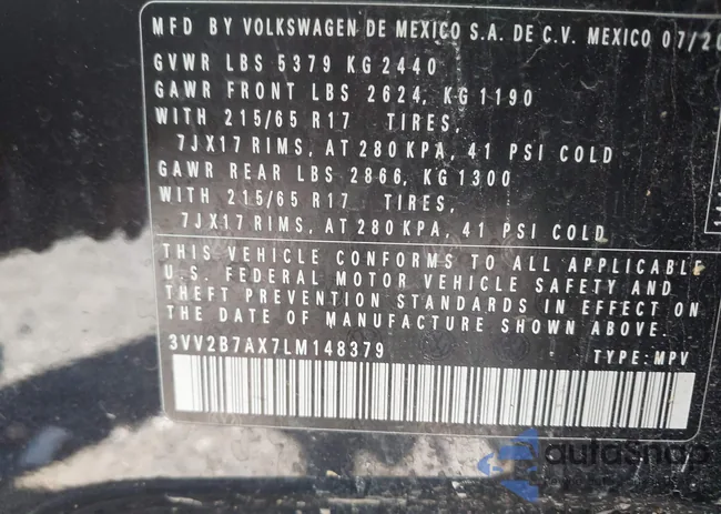 3VV2B7AX7LM148379: 42344064