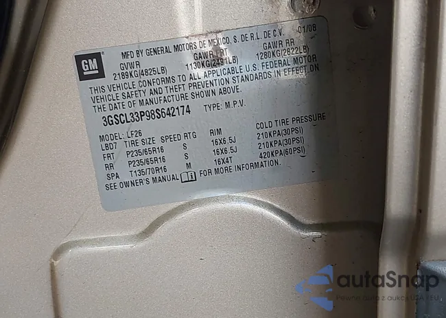 3GSCL33P98S642174: 42344076