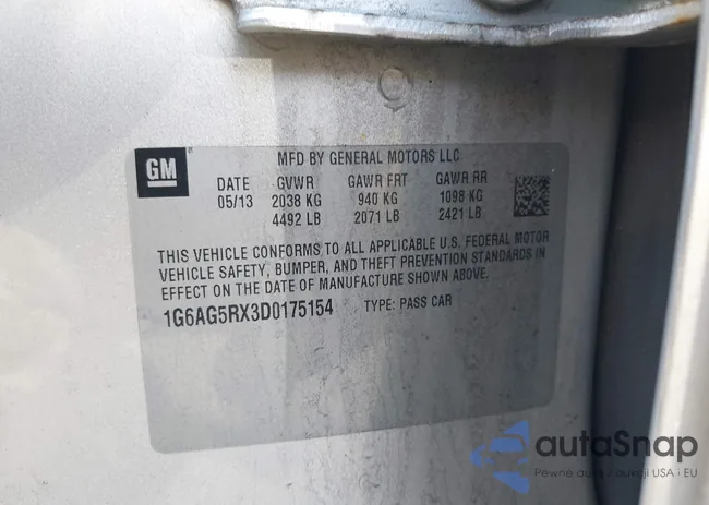 1G6AG5RX3D0175154: 42345203