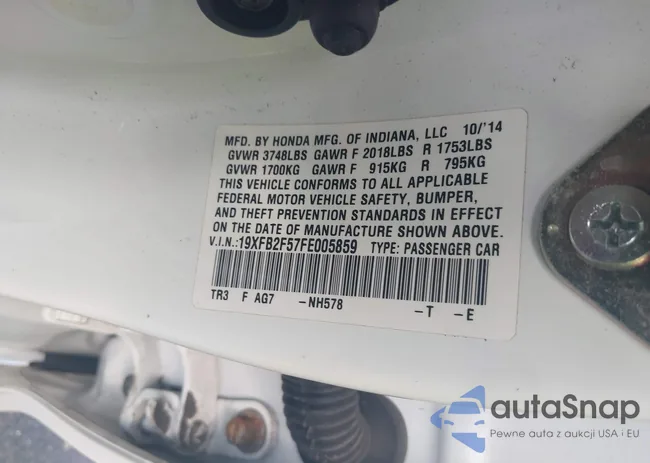 19XFB2F57FE005859: 42345298