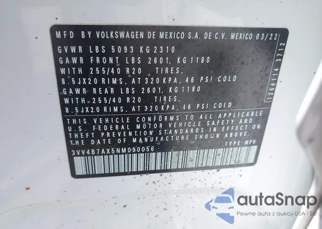 3VV4B7AX5NM090056: 42345355