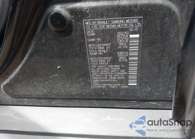 KNMAT2MV3HP557601: 42345399