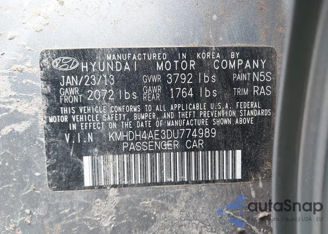 KMHDH4AE3DU774989: 42344848