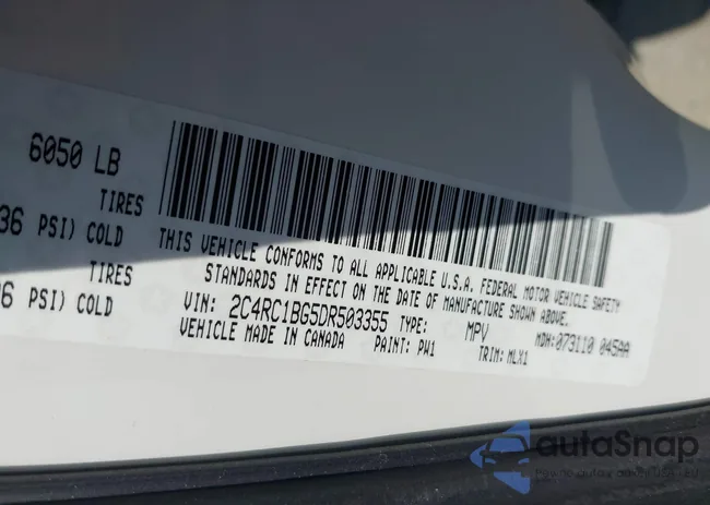 2C4RC1BG5DR503355: 42344969