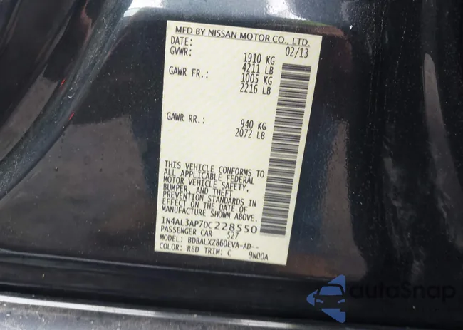 1N4AL3AP7DC228550: 42345014