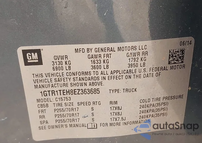 1GTR1TEH8EZ363685: 42346275