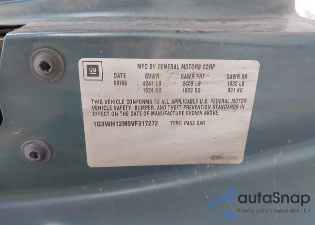 1G3WH12M9VF317272: 42346360