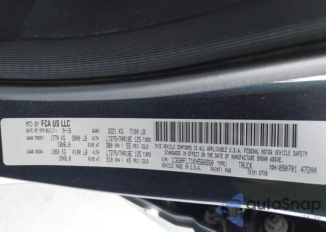 1C6SRFLT1KN560260: 42346505