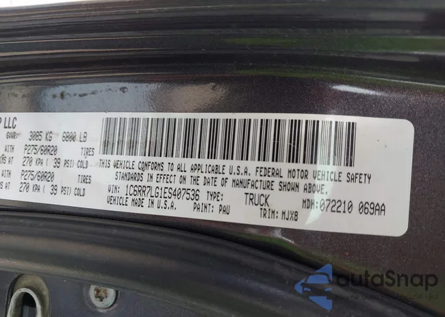 1C6RR7LG1ES407536: 42346633