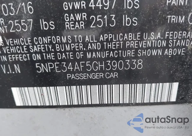 5NPE34AF5GH390338: 42346699