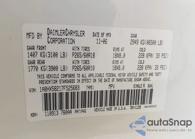 1A8HX58217F525683: 42346716