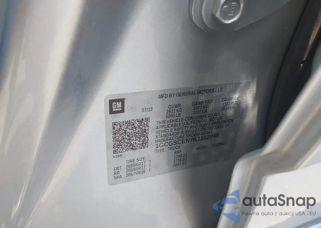 1GCGSCEN7K1102049: 42346727