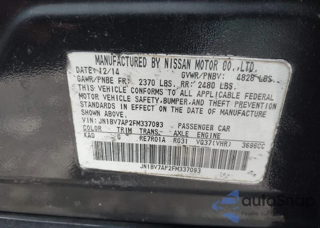 JN1BV7AP2FM337093: 42345981