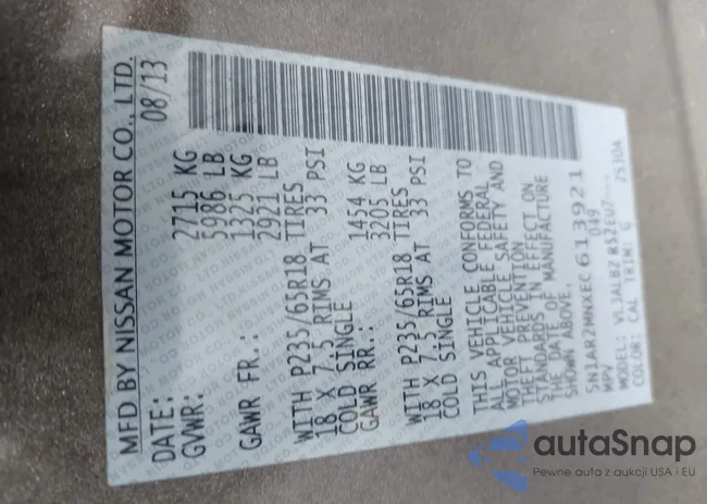 5N1AR2MNXEC613921: 42346119