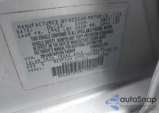 3N1AB7APXDL742629: 42347628