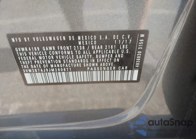 3VW2B7AJ9JM260671: 42347634