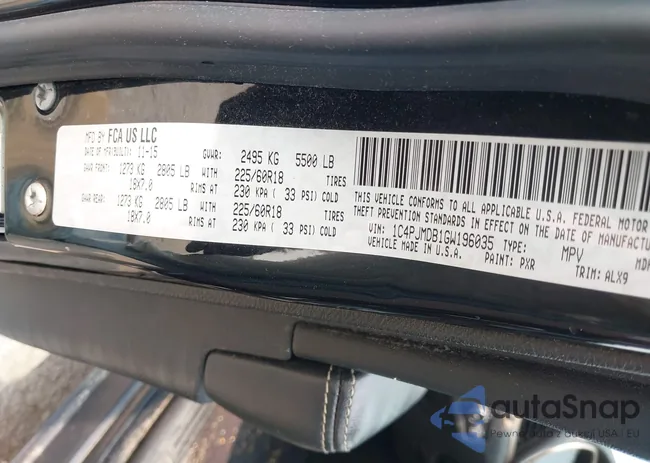 1C4PJMDB1GW196035: 42347722