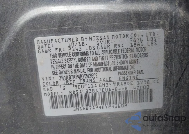 3N1AB7AP4KY243602: 42347724