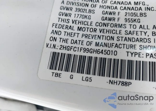 2HGFC1F99GH645010: 42346841