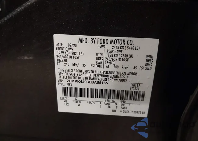 2FMPK4J93LBA55165: 42346860