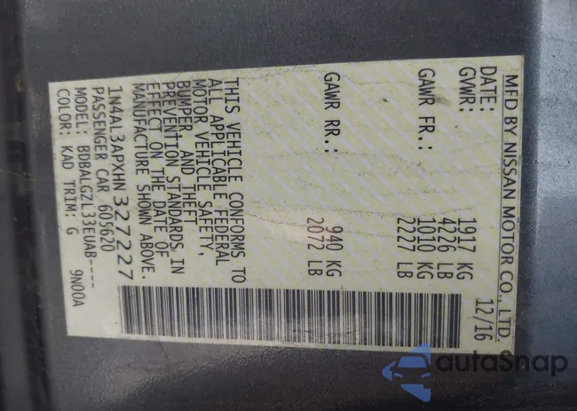 1N4AL3APXHN327227: 42346974