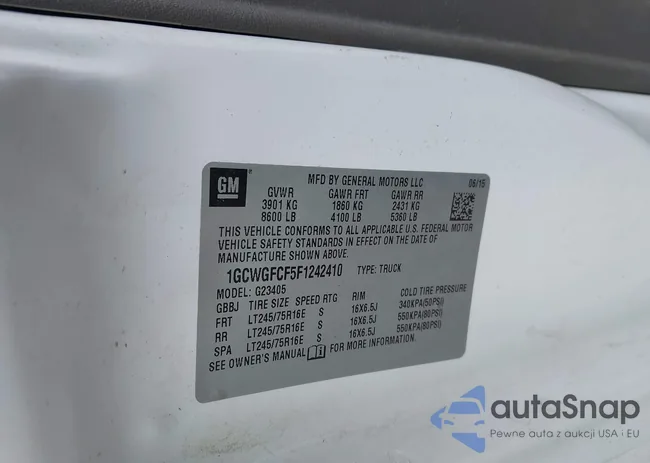 1GCWGFCF5F1242410: 42347070