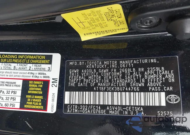 4T1BF3EK3BU744766: 42348183