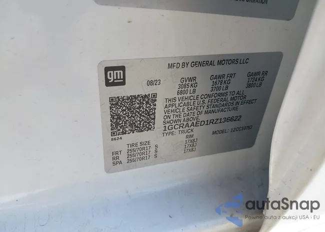 1GCRAAED1RZ136622: 42348238