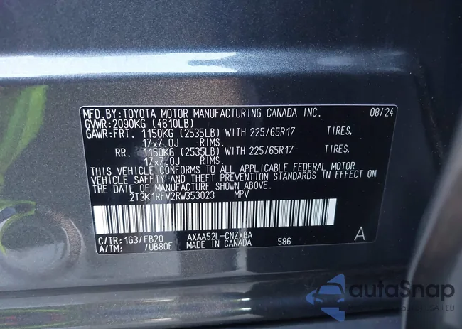 2T3K1RFV2RW353023: 42348426