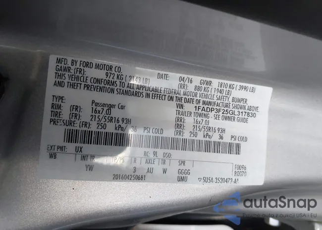 1FADP3F25GL317830: 42348499