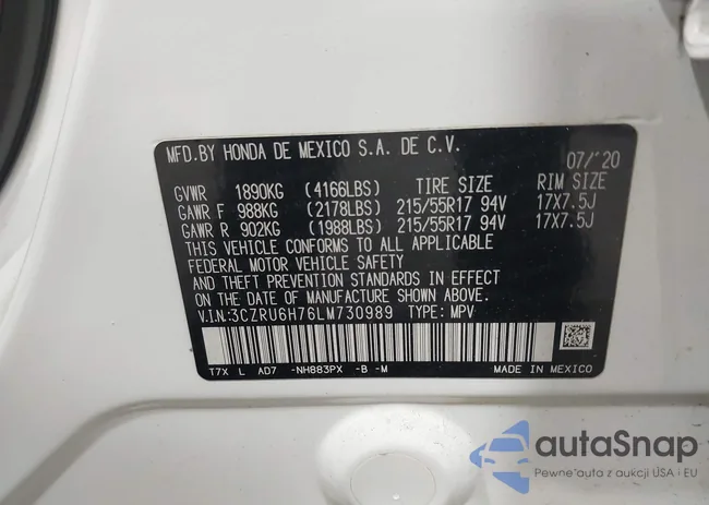 3CZRU6H76LM730989: 42348547