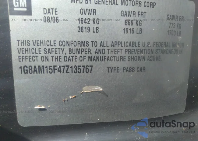 1G8AM15F47Z135767: 42348613