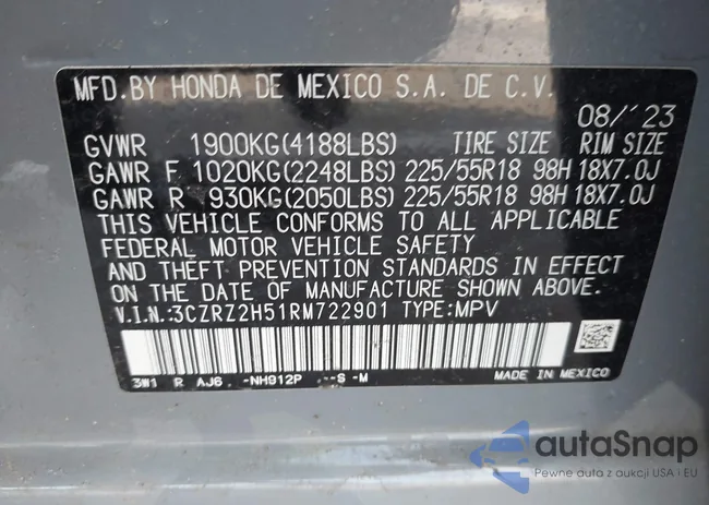 3CZRZ2H51RM722901: 42348659