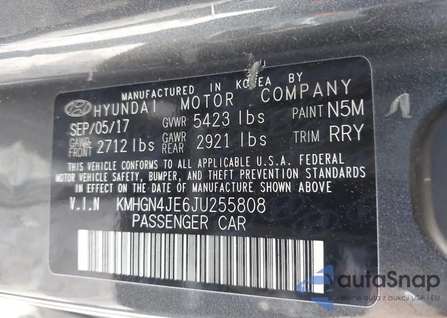 KMHGN4JE6JU255808: 42348710