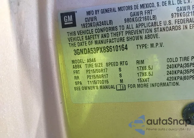 3GNDA53PX8S610164: 42347849